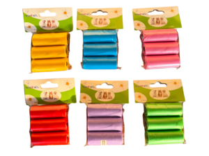 Bolsas Higiénicas Para Residuos De Mascotas Set x3 Rollos