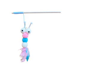 Cañita Interactiva para Gatos con Pompones