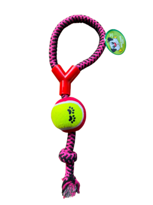 Juguete de Cuerda con Pelota de Tenis para Perros