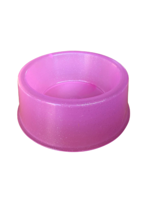 Plato para Perros Pequeños Rosa Glitter