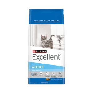 Purina Excellent Adult para Gatos con Pollo, Carne y Arroz
