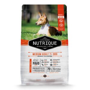 Nutrique Medium Adult 7+ Dog – Perro Senior Mediano +7 Años con Pavo