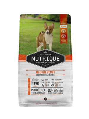 Nutrique Medium Puppy – Alimento Ultra Premium para Cachorros de Razas Medianas
